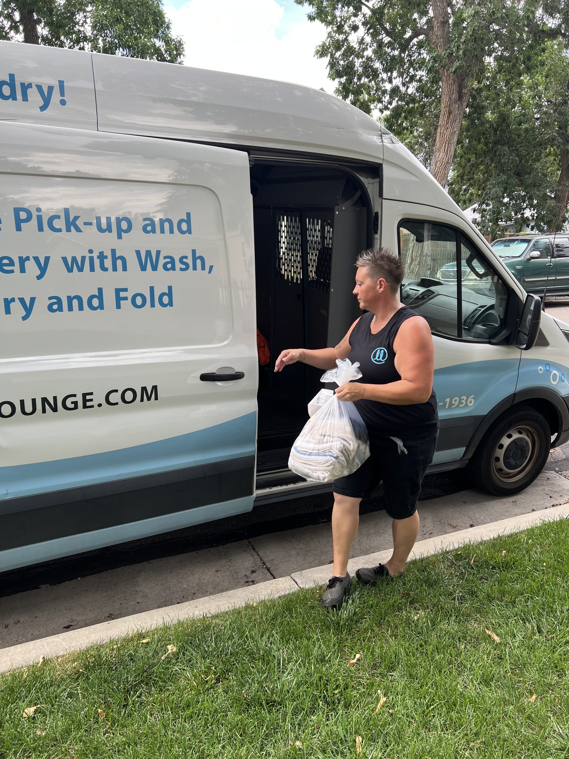Commercial restaurant linen cleaning at Laundry Lounge in Colorado Springs