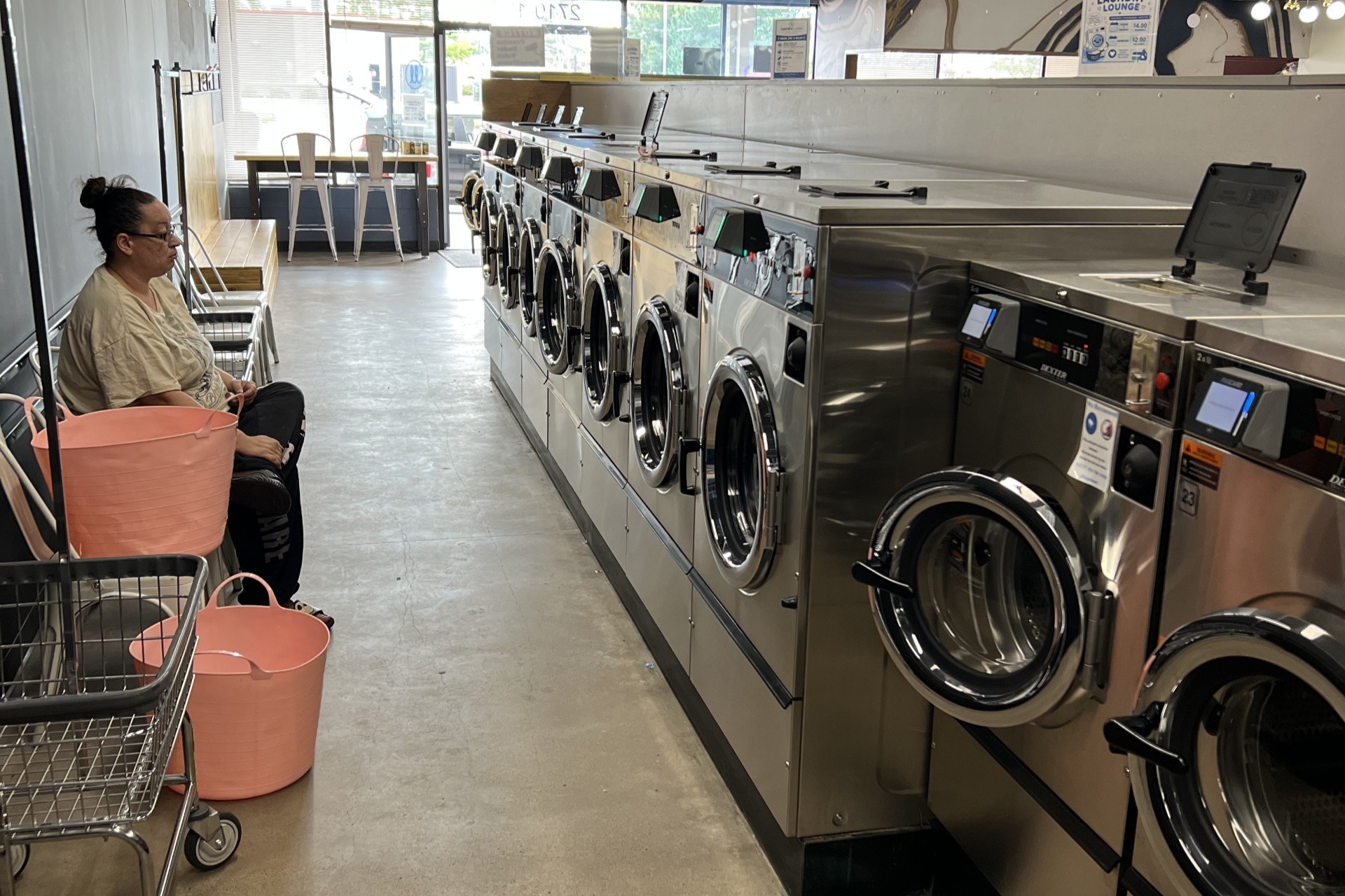 Wash and fold laundry service at Laundry Lounge on S Academy Blvd in Colorado Springs